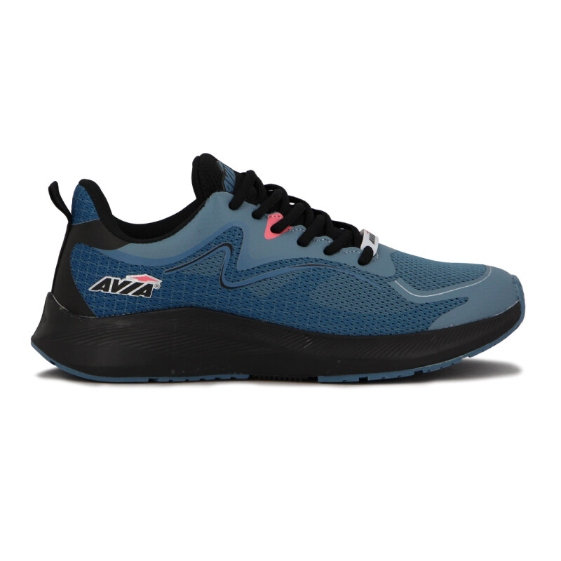 Avia Zapatillas Acordonadas Para Hombre Rio- Steel Blue/black Azul-negro