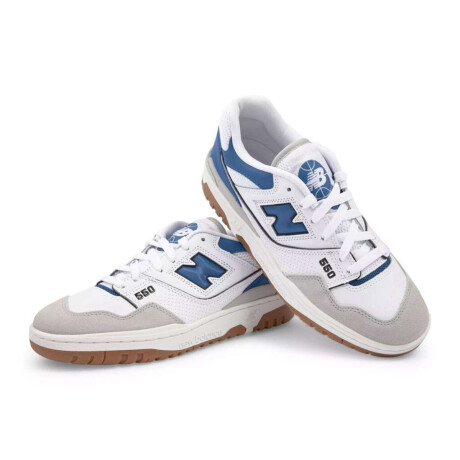 Championes New Balance Bb550 Blanco/Azul