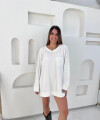 Blusa blanca larga Blusa blanca larga