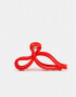 Broche Con moño Broche Acrílico Moño - Rojo Medio
