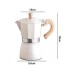 Cafetera Tipo Italiana 6 Tazas Aluminio Cafe Expreso Cafetera Tipo Italiana 6 Tazas Aluminio Cafe Expreso Blanco
