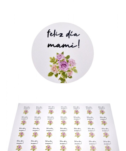 Stickers día de la madre plancha DISEÑO 2