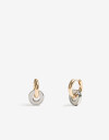 Aros Argollas Metal Aro Argolla Con Dije Metal Biplating - Dorado
