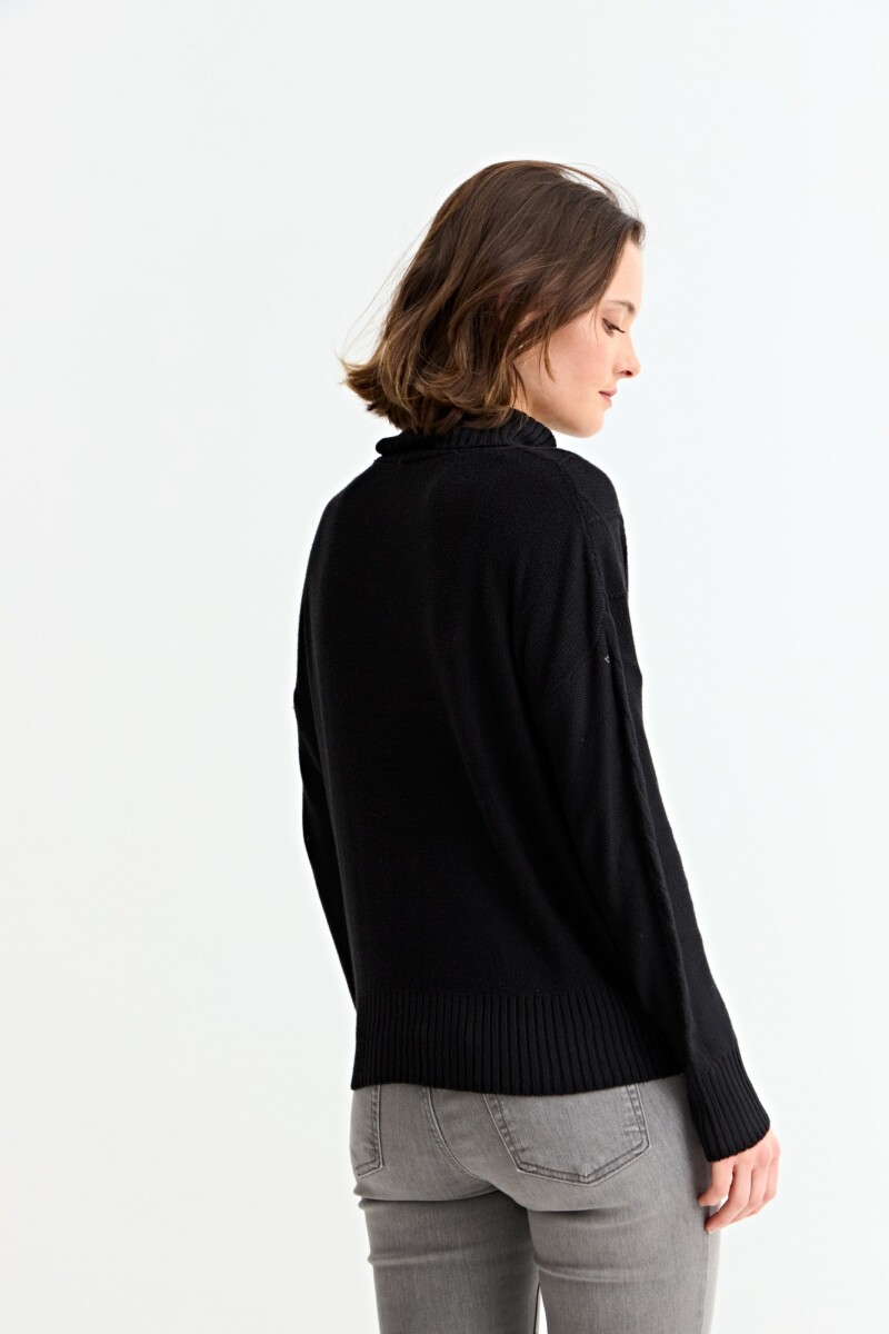 Sweater con estructura NEGRO