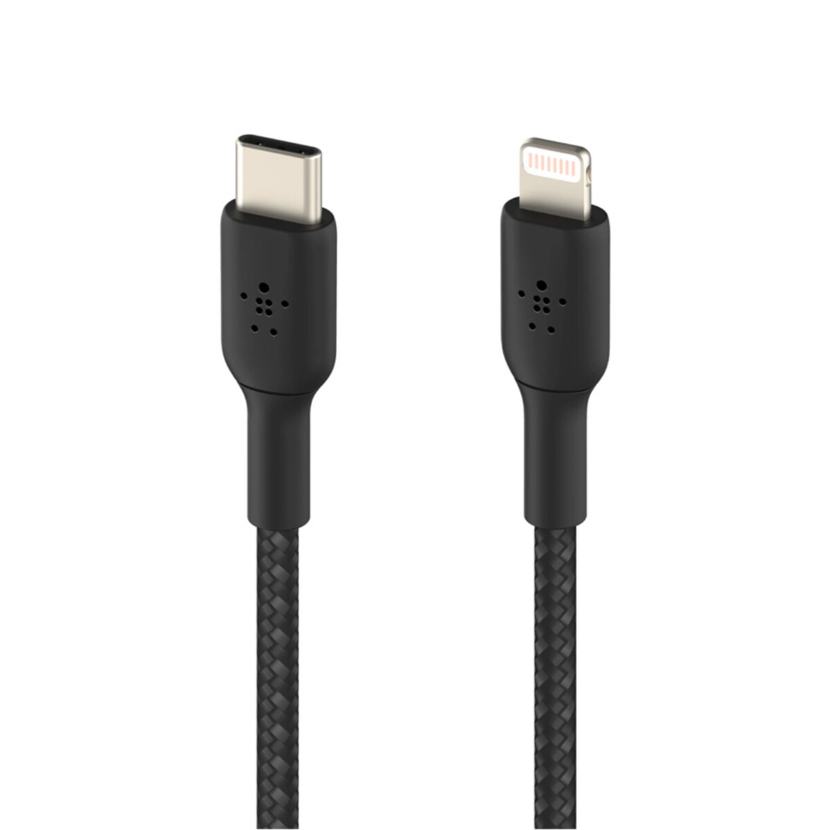 Cable de carga Belkin BoostCharge Reforzado Lightning a USB-C Braided 1M 3.3FT - Black 