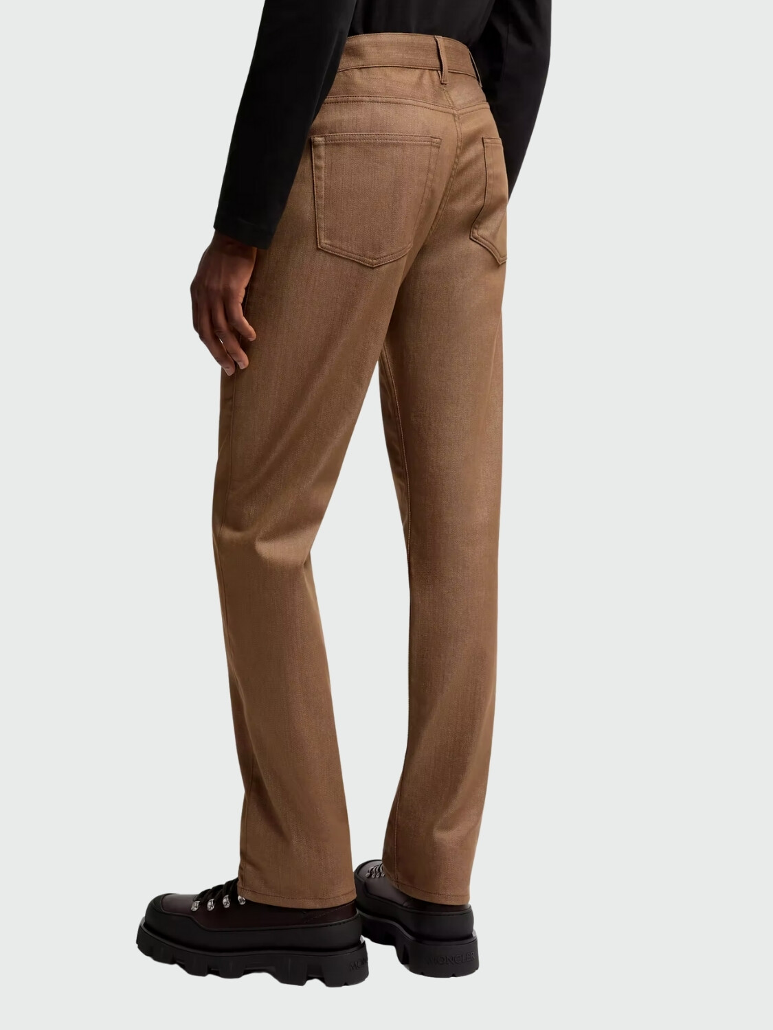 MONCLER - Vaqueros Rectos Beige