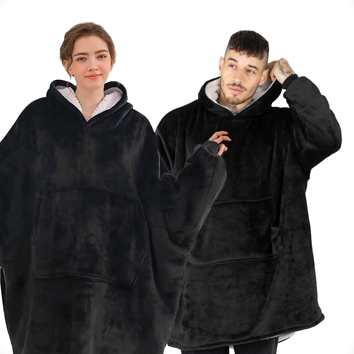 Manta Buzo Corderito - Negro 