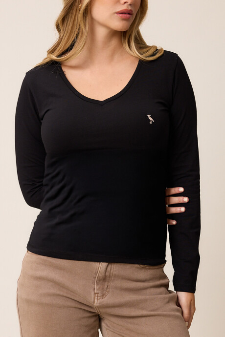 T-SHIRT M/L NOAN POLANCO Negro
