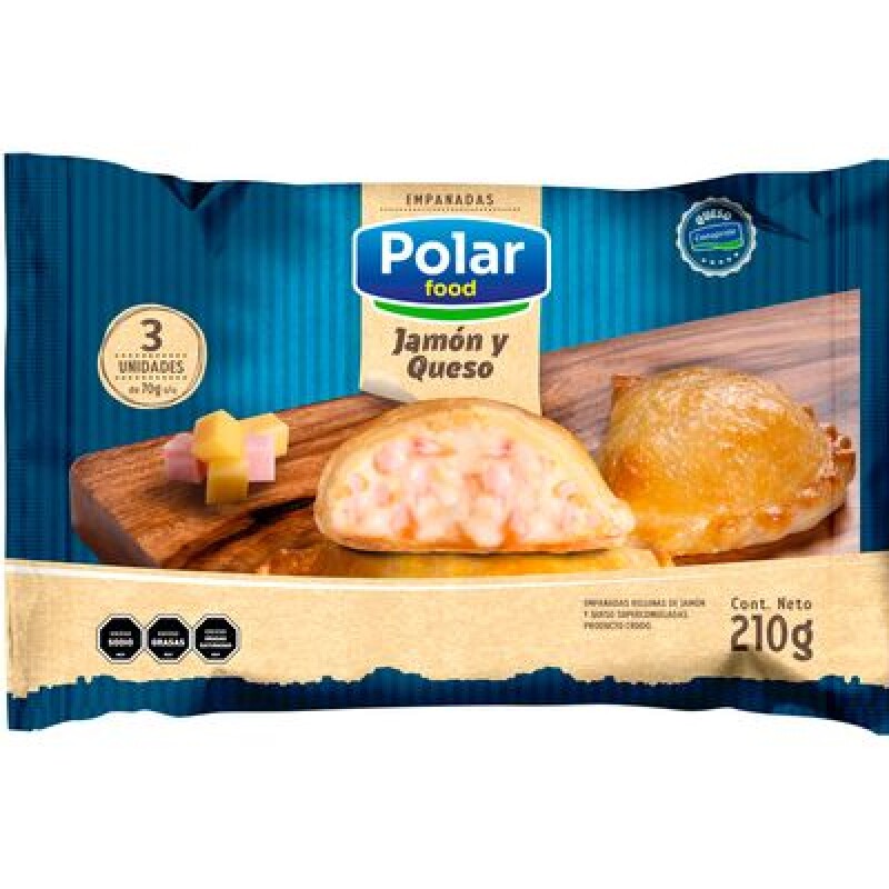 EMPANADAS DE JAMÓN Y QUESO X3 POLAR FOOD EMPANADAS DE JAMÓN Y QUESO X3 POLAR FOOD