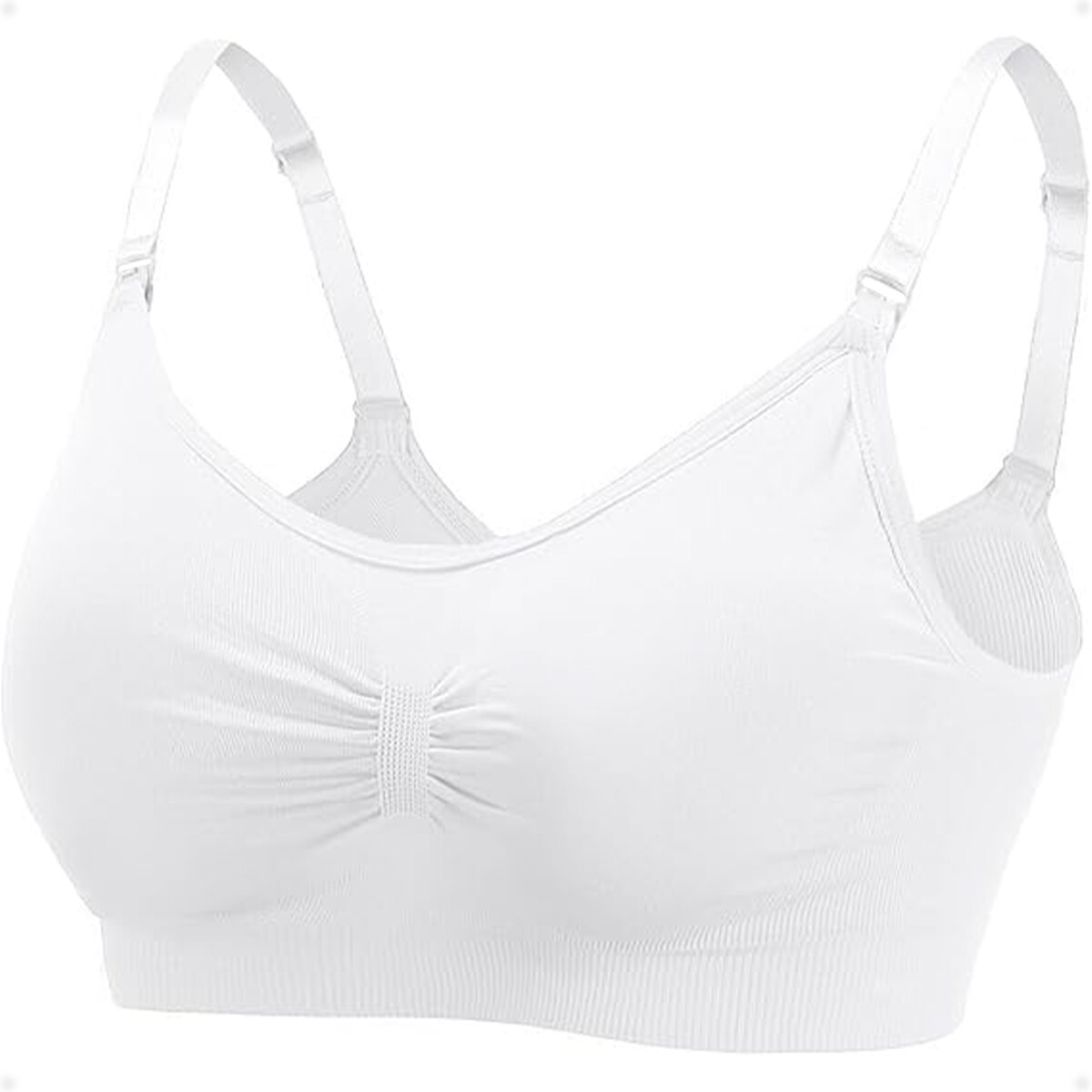 Soutien Top Deportivo Con Tiras - Blanco Talla M-L 