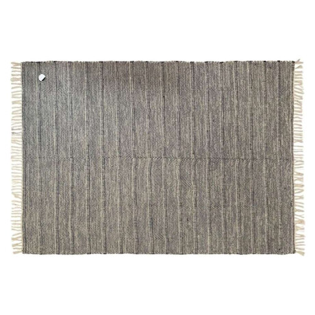 Alfombra 170X250Cm Jaspeado Flecos Natural Y Navy