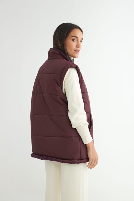 CHALECO SHERPA NOEMIE Bordó
