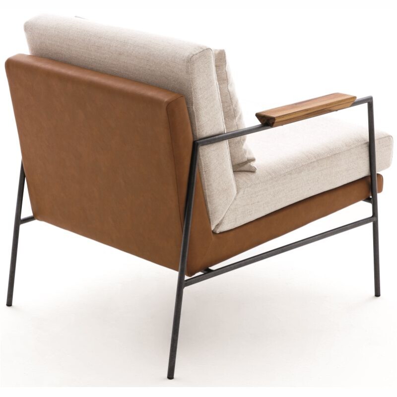 Butaca 3807 Tapizada en Tela Crudo