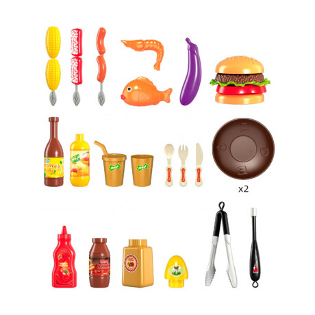 Set Infantil Cocina Barbacoa Juguete Parrilla Luz y Sonido Set Infantil Cocina Barbacoa Juguete Parrilla Luz y Sonido