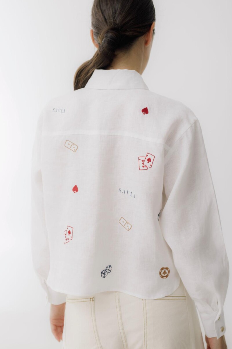 Camisa Azar Detail Blanco