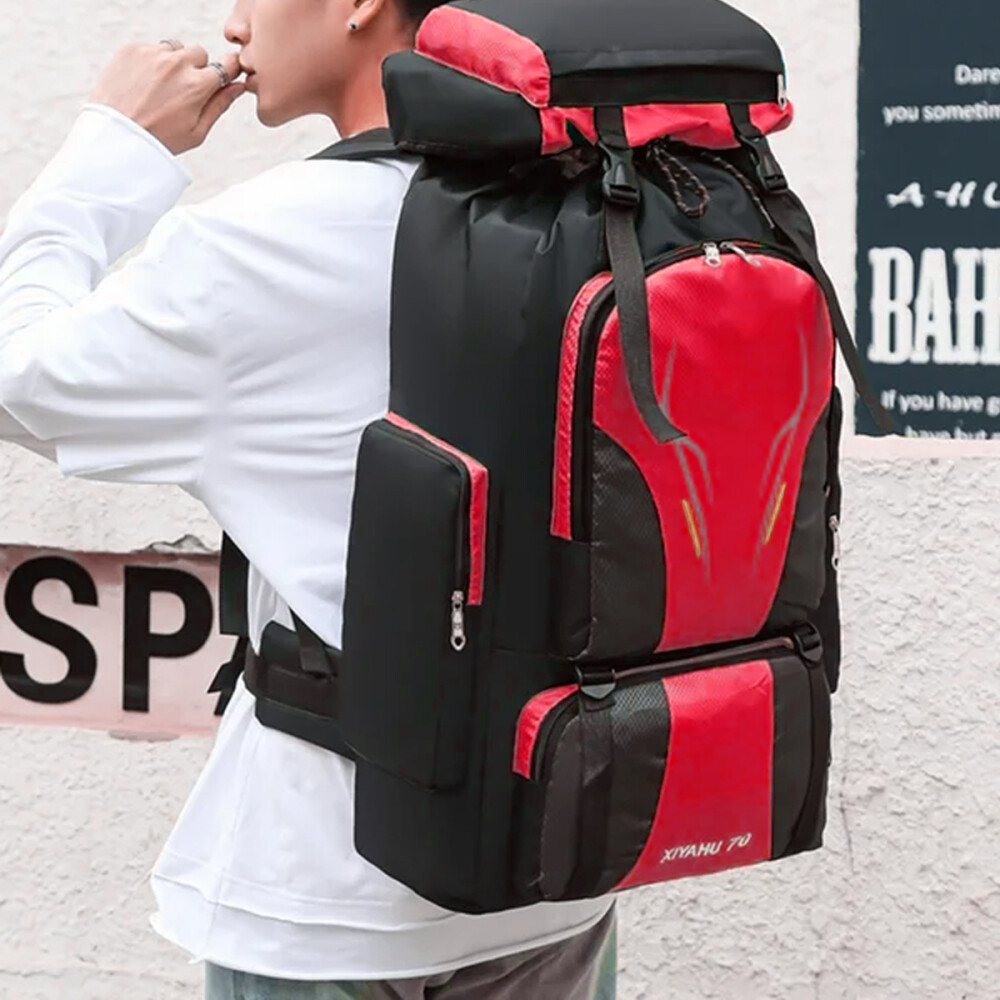 Mochila Para Camping Super Resistente y Fuerte Rojo