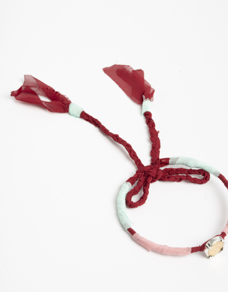 Pulseras Flexibles Cordón Pulsera Flexible De Tela - Combinacion Multicolor