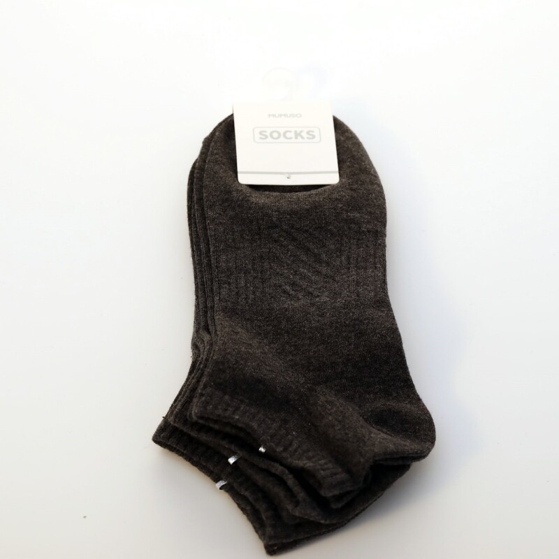 MEDIAS BAJAS PARA HOMBRE (3 PARES/GRIS OSCURO) MEDIAS BAJAS PARA HOMBRE (3 PARES/GRIS OSCURO)