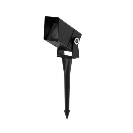 Pincho led 9w Aluminio negro IP66 24 volt con visera antideslumbramiento Ángulo 60°