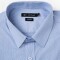 Camisa m/l micro cuadro-raya azul