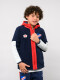Campera De Polar Explor Nacional Junior Azul Marino, Rojo, Blanco