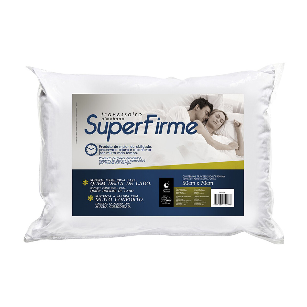 Almohada Superfirme Fibrasca Blanca 50 x 70 cm 