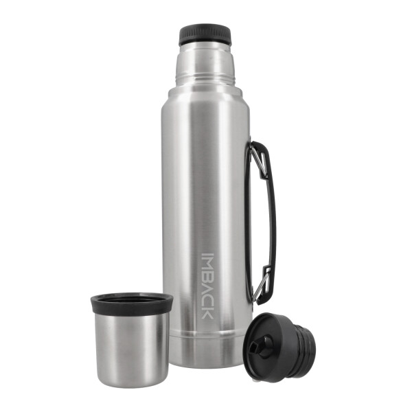 Termo 1300 Litro Acero Inoxidable Doble Capa 2 Picos Cebador Con Manija Termico Imback Color Plateado Termo 1300 Litro Acero Inoxidable Doble Capa 2 Picos Cebador Con Manija Termico Imback Color Plateado