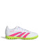 Championes de Niños Adidas Futbol 5 Predator Club Blanco - Rosado - Amarillo Lima