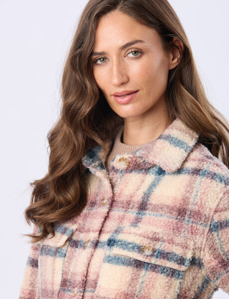 CAMPERA SOBRECAMISA CORDERITO Rosado