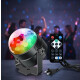 Lampara Disco Colores Rotación + Control Luces Fiesta Pro Negro