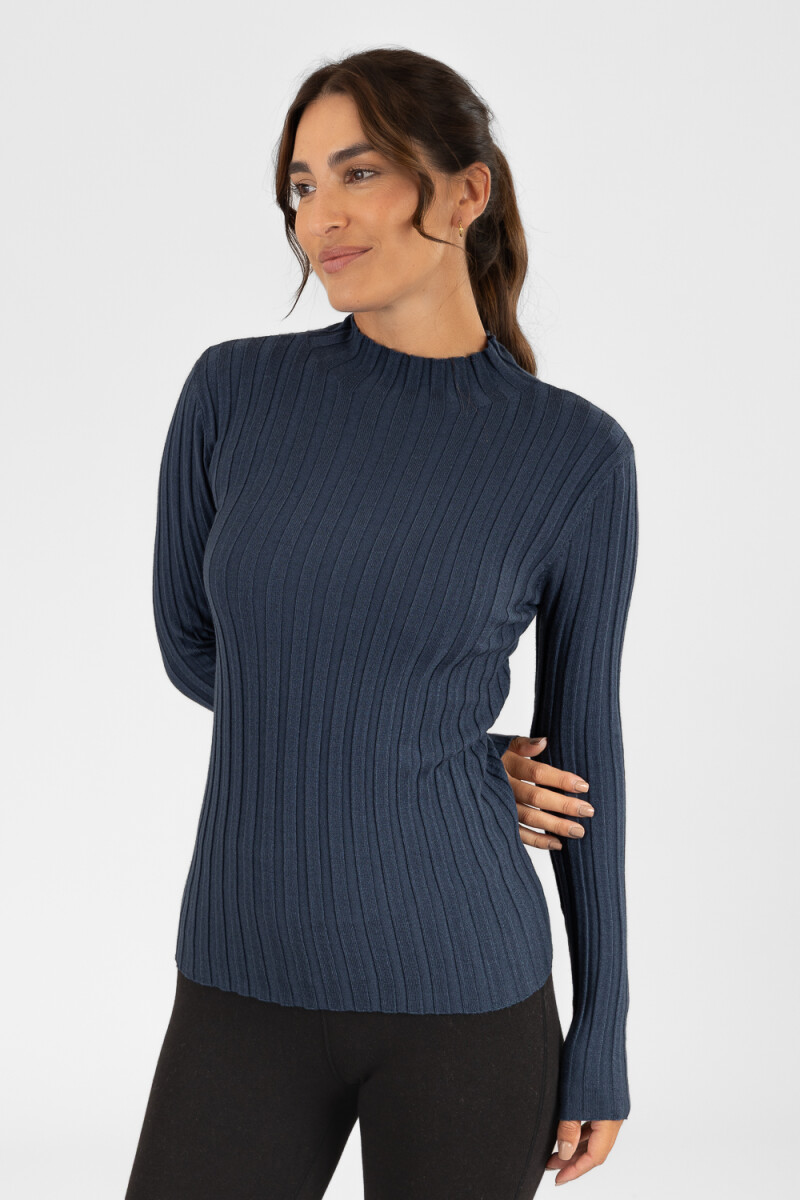 Polera tote Azul