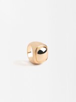 Anillo Maxi Cuadrado dorado