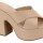 Sandalias - Vizzano - Vizzano Zueco Tiras Cruzadas c/Plataforma Ancha de Mujer - 6482.100-7286 Beige