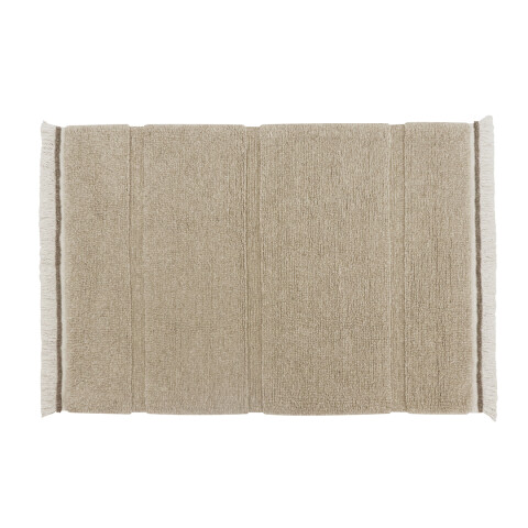 Alfombra lavable de lana Steppe Beige - L