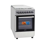 COCINA INOX 3H + 1DISCO HORNO – GRILL - ENCENDIDO-TURBO CONVECCIÓN acero inoxidable