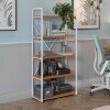Estanteria tipo industrial Alta 5 estantes canela y Blanco Estanteria tipo industrial Alta 5 estantes canela y Blanco