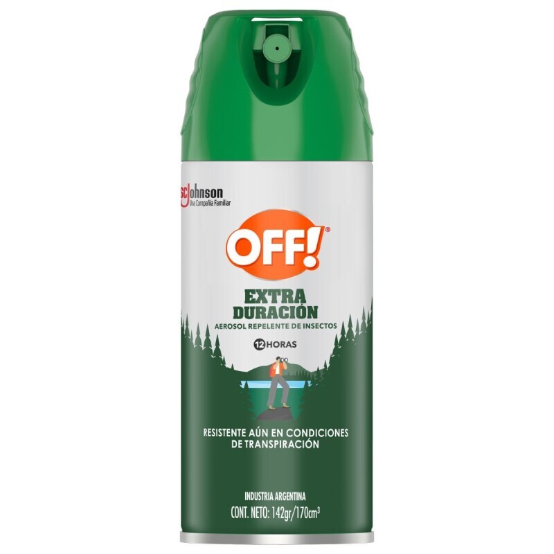 Repelente Off Aerosol Verde Extra Duración Family 170 ml Repelente Off Aerosol Verde Extra Duración Family 170 ml
