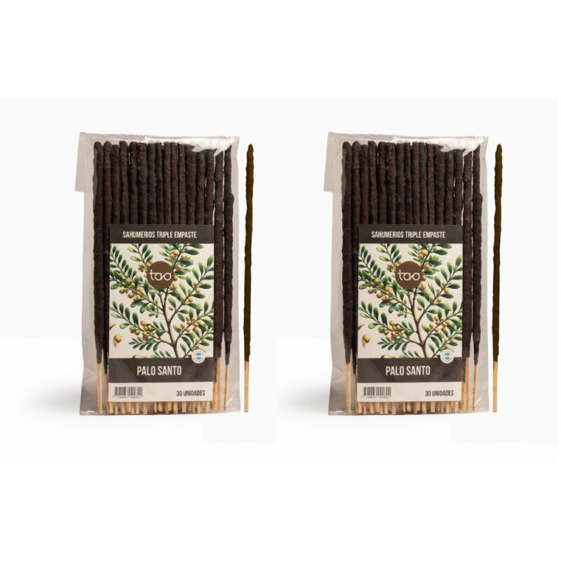 INCIENSO TAO TRIPLE EMPASTE SAGRADA MADRE - 2 PACK X30 Palo Santo