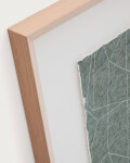 Cuadro abstracto Durkan de papel reciclado verde 100 x 70 cm Cuadro abstracto Durkan de papel reciclado verde 100 x 70 cm