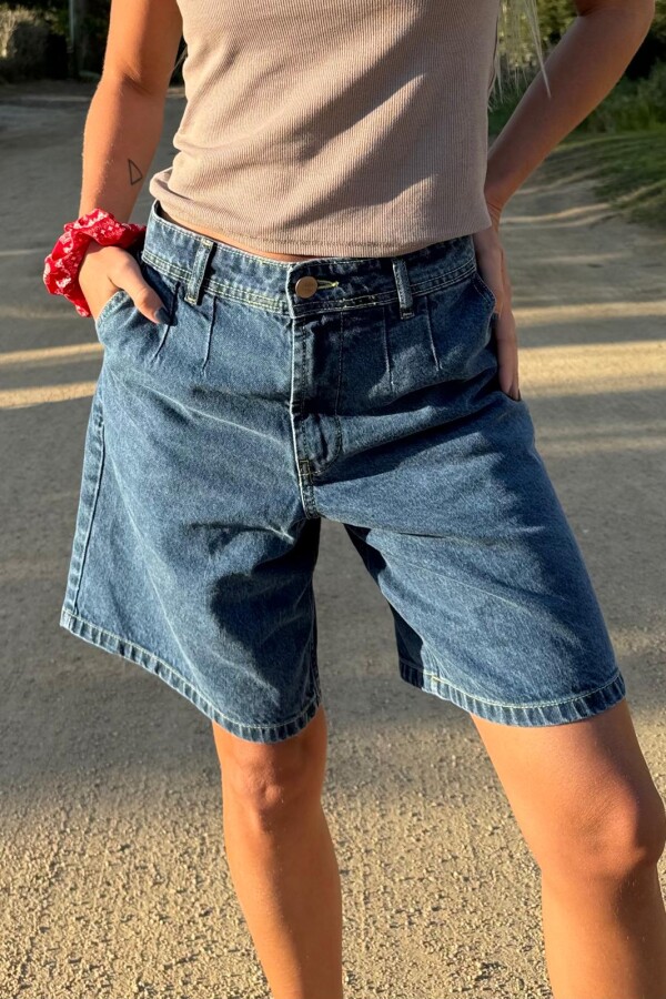 Bermuda Jean Azul Vintage