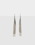 Aros Colgantes Largos Chapon Aros Largos Barrita Metal - Plateado