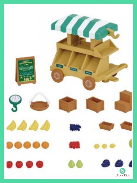 CARRITO DE FRUTAS SYLVANIAN UNICO