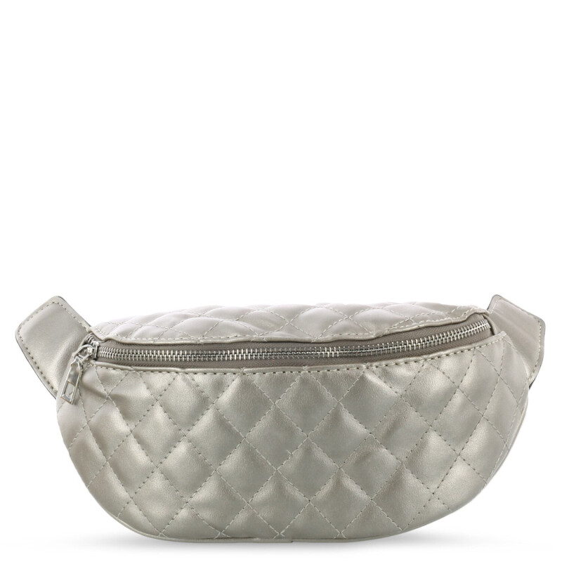 Riñonera Miss Carol capitoneada AGATA Plateado