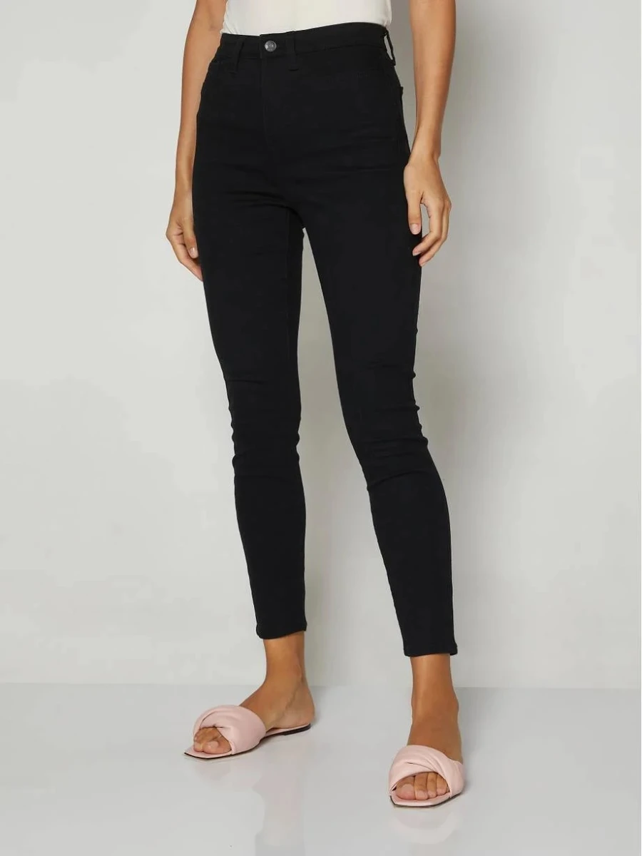 Jean Favorite Jegging Tiro Alto Mujer - Black 4 