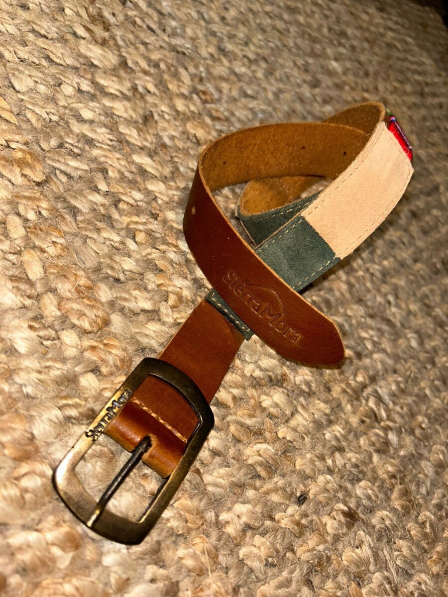 Mini HandCrafted Belt - Verde/beige 