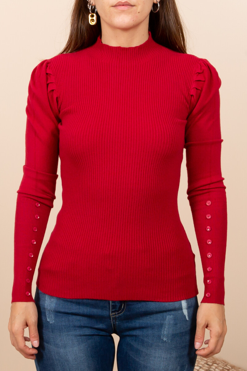 Sweater manga princesa - Rojo 