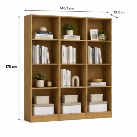 Combo de 3 Repisas Biblioteca Combo de 3 Repisas Biblioteca
