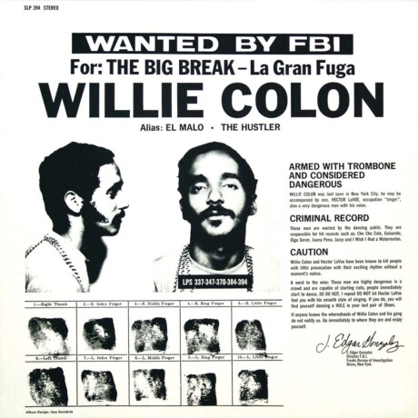 Colon,willie / La Gran Fuga - Lp Colon,willie / La Gran Fuga - Lp