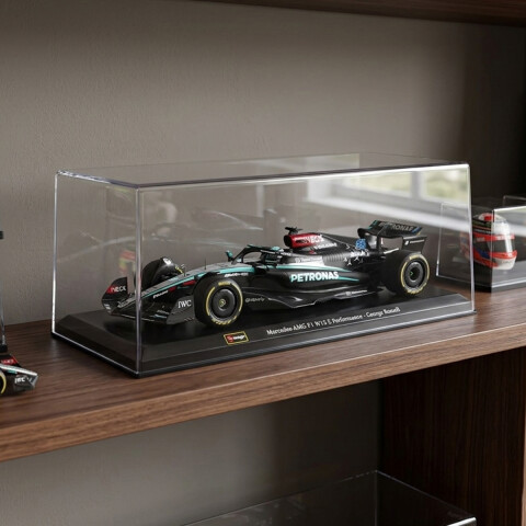Auto Bburago Formula 1 Mercedes Benz con Exhibidor Escala 1:24 Lewis Hamilton