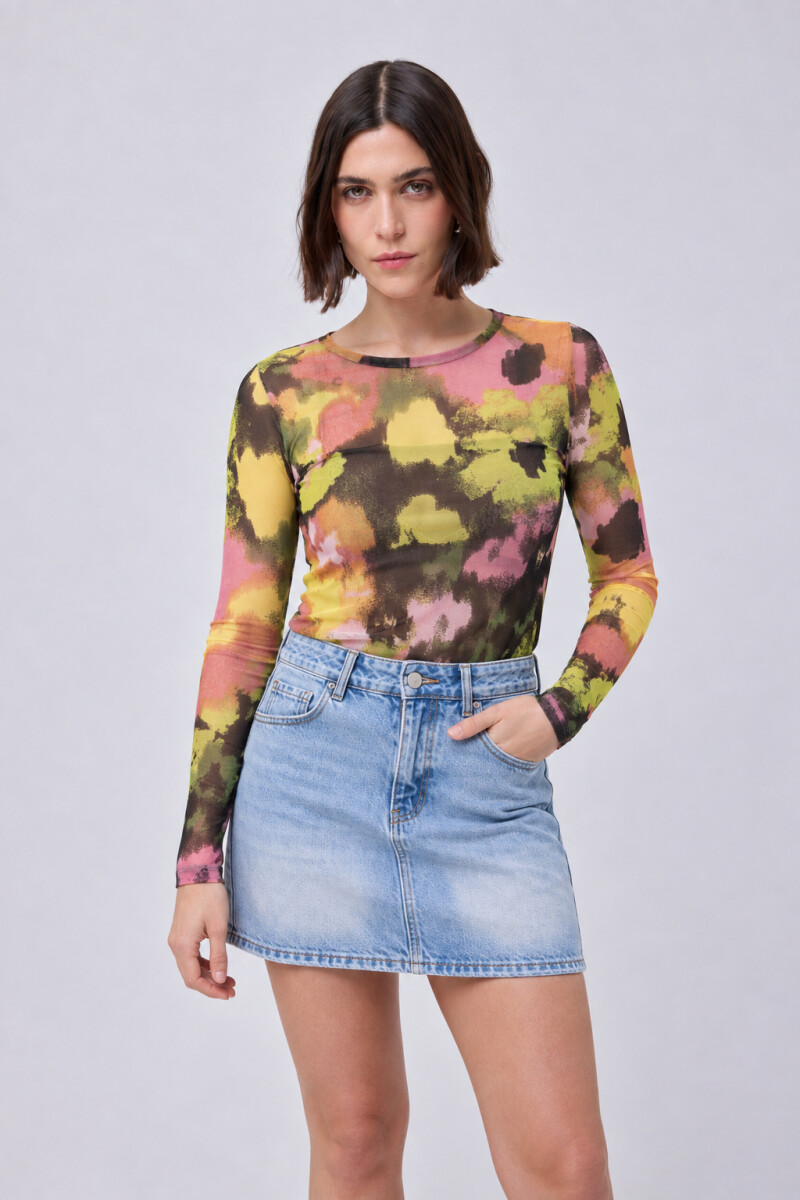 Remera Tul - Multicolor 